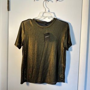 Gold shimmer top